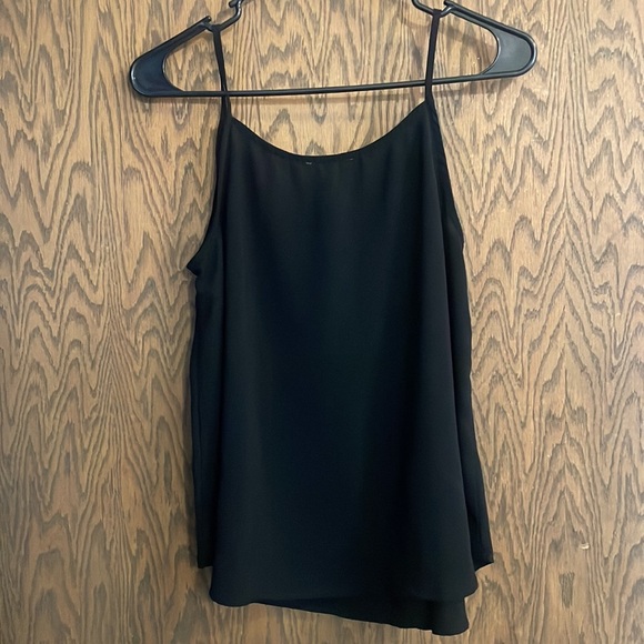 Black Scallop Neck Tank Top M - Picture 2 of 6
